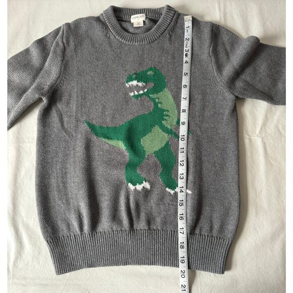 J.Crew Factory Crewcuts Boys' Dinosaur Crewneck Sweater Size M( Age 8-9) - Picture 6 of 6